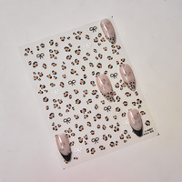 Autocollants pour ongles TSZS, style rétro Y2K, imprimés léopard, cœurs, croix, étoiles, pour manucure DIY, vente en gros