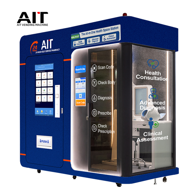 Self-Service Medication Dispenser Vending Machine with Automatic Medicine Selling Feature Health Screening Access SDK Function
