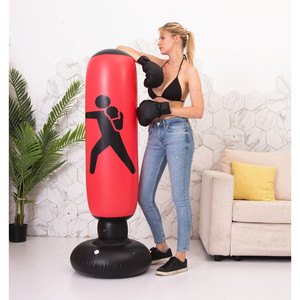 Saco de Boxeo Inflable de PVC, Duradero y Ligero, Equipo de Entrenamiento para Fitness y Moldeamiento Corporal para Adultos - Product Image 4