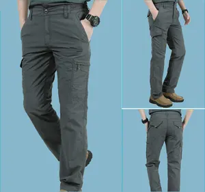 New outdoor pantaloni quick-dry per gli uomini sottile oversize multi-tasca dei pantaloni cargo per gli uomini allentati pantaloni casuali dei pantaloni