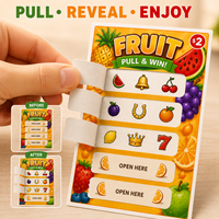 Billets à gratter de qualité supérieure sur le thème des fruits, avec données de sécurité, pour jeux de club, promotion, collectes de fonds caritatives