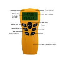EOUTIL Détecteur de montants à écran LCD, outil de mesure, télémètre laser 0,60M-15M (mètres/pieds) UL200, garantie 1 an, en plastique