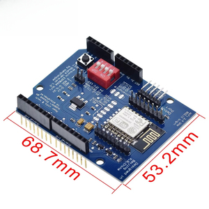 <span class=keywords><strong>ESP8266</strong></span> Carte de développement de blindage sans fil UART WIFI ESP-12E pour les modules de circuits imprimés ONE - Product Image 2