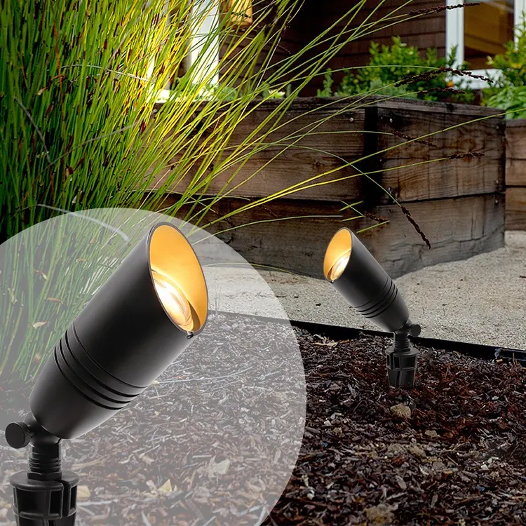 Luzes LED para decoração de exteriores, iluminação de paisagem de baixa tensão à prova d'água 12V, luz anti-reflexo para jardim, luz para árvores