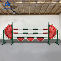 Bâtons de saut en aluminium prêts à la compétition-Rails en bois massif interchangeables en métal léger pour un entraînement équestre polyvalent