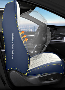 Housses de siège de <span class=keywords><strong>voiture</strong></span> en cuir Nappa, décoration intérieure de <span class=keywords><strong>voiture</strong></span>, adaptées aux Hyundai Elantra Tucson Santa Fe Kona Sonata Venue Ioniq - Product Image 3