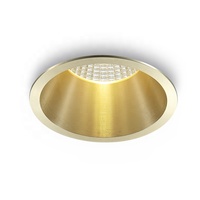 Luminaire encastré rond en aluminium anti-éblouissement pour éclairage ponctuel COB LED