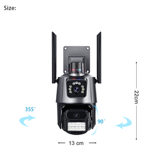 V380 2MP IP <span class=keywords><strong>Wifi</strong></span> Lente dual 10X Zoom Cámara PTZ para exteriores Ai Detección humana Seguimiento automático IP66 Cámara de supervivencia <span class=keywords><strong>Wifi</strong></span> a prueba de agua - Product Image 3