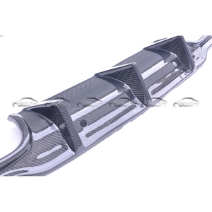 Car Parts Carbon Fiber Rear Lip Bumper Fins Spoiler Winglet <b>Splitter</b> Diffuser for Mercedes W204 C63 2012-2014 - Product Image 5