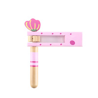 Jouets promotionnels en bois écologiques pour enfants, personnalisables, en forme d'animaux de dessin animé colorés, avec son, type claquettes et hochets