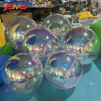 Boule miroir gonflable géante SMS en gros, sphère réfléchissante brillante, ballon disco pour décoration de fête d'anniversaire et de mariage