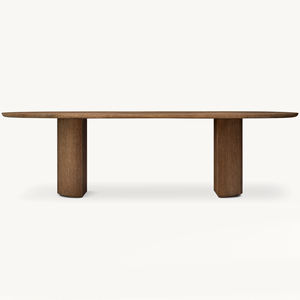 इनडोर लिविंग रूम ठोस ओक लकड़ी फर्नीचर उच्च अंत आयताकार डाइनिंग टेबल - Product Image 5