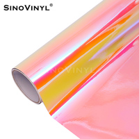 Vinilo Adhesivo Holográfico SINOVINYL, Láser Neo Cromado Arcoíris, para Plotter, Manualidades, Gráficos, Venta al Por Mayor