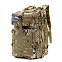 Sac à dos tactique grande capacité en gros, sangle détachable, durable, Oxford 900D, logo personnalisé, sac à dos Molle, sac de trekking