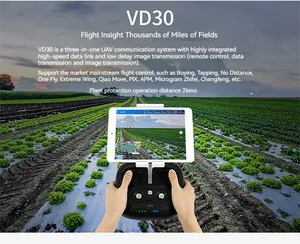 SIYI VD30 รีโมทคอนโทรลการเกษตรพืชป้องกัน Aeromodelling Drone FPV Multi-โรเตอร์การทําแผนที่การส่งกําลังดิจิตอล
