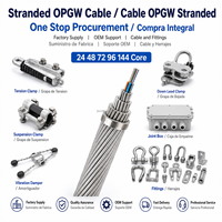 Kabel OPGW Inti Terlilit 48 72 96 144 untuk Proyek Jaringan Listrik