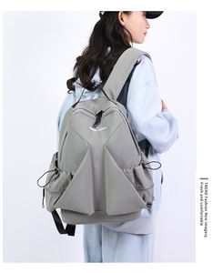 Women's Large Capacity <b>Canvas</b> <b>Backpack</b> with Anti-theft Waterproof Features for Leisure Commute Student Outdoor Sports Travel Use - Product Image 6