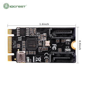 IOCREST <span class=keywords><strong>2</strong></span> порта SATA III 6 Гбит/с <span class=keywords><strong>M</strong></span>.<span class=keywords><strong>2</strong></span> 22x42 м ключ и B Ключ контроллер карты SATA 6 г Внутренний - Product Image 4