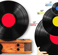 Nouvelle Conception Maison En Bois Vintage Verticale Platine Vinyle avec Deux Haut-parleurs Stéréo Intégrés