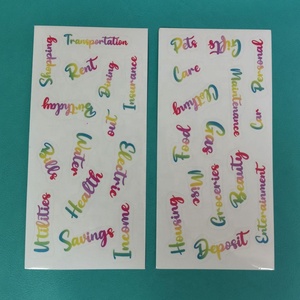 Màu Đen Hoặc Màu Sắc Phù Hợp Với Thư Sticker Cho Máy Tính Xách Tay Ngân Sách Chi Phí Tờ Hóa Đơn Kế Hoạch Tổ Chức - Product Image 2