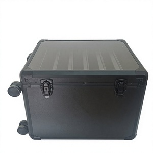 Boîte de rangement miniature empilable Yoya, cadre en alliage d'aluminium, fenêtre transparente, antichoc, grande capacité, sécurisée avec protection à 360° ° Roues - Product Image 2