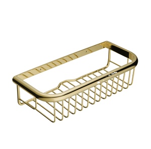 Beelee-soporte de pared de latón <span class=keywords><strong>para</strong></span> baño, <span class=keywords><strong>estante</strong></span> de almacenamiento <span class=keywords><strong>para</strong></span> champú, Gel de <span class=keywords><strong>ducha</strong></span>, color dorado - Product Image 1