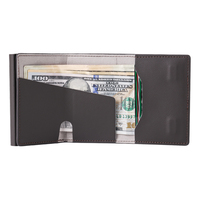 Portefeuille intelligent RFID Casekey SD03--1 en cuir véritable, métal aluminium, motif Napa, porte-cartes de crédit tendance
