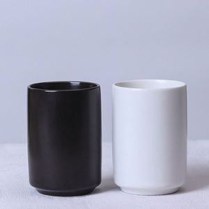 Ceramic Straight Tumbler Mug Wholesale Custom Logo Matte Black White Ceramic <b>Cup</b> <b>for</b> Hotel Restaurant Cafe Commercial Use - Product Image 6
