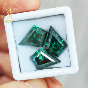 Xingsial 10x14mm Original Moissanite <span class=keywords><strong>Verde</strong></span> Esmeralda Color Natural VVS1 Diamante sintético Piedra preciosa Corte de cometa Moissanite Piedra suelta - Product Image 1