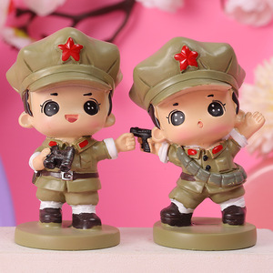Figurines de l'Armée Rouge Yu Mo en résine, décoration artisanale pour la maison, figurines d'action militaires, cadeau de collection - Product Image 2