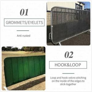 ผ้าโพลีเอสเตอร์ถักสำหรับทำประตูกั้นแบบพับได้ ป้องกันสภาพอากาศ พกพาสะดวก ขนาดสั่งทำได้ ใช้สำหรับงานอีเว้นท์กลางแจ้ง - Product Image 5