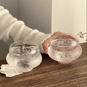 Gobelet en <span class=keywords><strong>verre</strong></span> à bulles personnalisé, transparent, résistant à la chaleur, réutilisable, pour café, thé, cocktails, verres à boire - Product Image 6