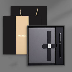 Nouveau design de bloc-notes d'affaires Cadeau de fin d'études avec logo personnalisé Coffrets cadeaux carnet et stylo/ - Product Image 4