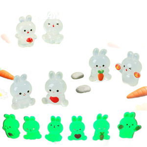 Lanshuo - Figura de Conejito de Resina, Decoración de Paisaje en Miniatura, Set de Joyería DIY, Modelo de Manualidades de Plástico y Epoxi, Primavera 2026 - Product Image 4