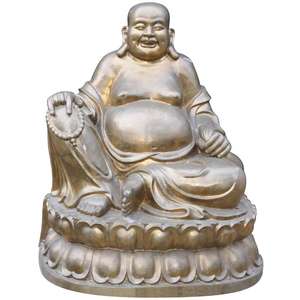 <span class=keywords><strong>Statue</strong></span> de Bouddha riant en or en laiton moulé en gros pour la décoration intérieure - Product Image 3