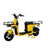 Motocicleta Eléctrica de Reparto de 1000W, Batería de Plomo-Ácido de 60V, E-bike con Doble Portaequipajes, Scooter Eléctrico para Reparto a Domicilio
