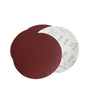 Papel de <span class=keywords><strong>lija</strong></span> autoadhesivo PSA rojo de 5 pulgadas y 125mm, papel abrasivo de óxido de aluminio de 1mm de espesor <span class=keywords><strong>para</strong></span> pulir herramientas de lijado de <span class=keywords><strong>Metal</strong></span> - Product Image 5