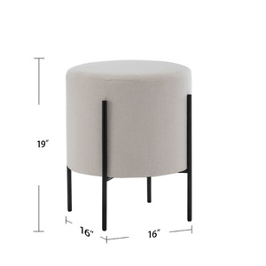 Woonkamer Meubelen Huis Kruk Ottomaanse Moderne Eenvoudige Draagbare Resistente Stof Salon Voetsteun Krukken Met Metalen Voet - Product Image 2