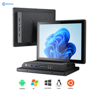 Panel PC Industrial Todo en Uno Sin Ventilador de 12 Pulgadas con Pantalla Táctil Capacitiva, Compatible con Android/Ubuntu, Montaje VESA, 2GB/4GB/8GB de RAM