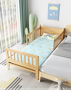 Cama plegable de <span class=keywords><strong>madera</strong></span> maciza de estilo moderno para bebés, cama extensible para el hogar, dormitorio, escuela, hotel, sala de estar, cabina reclinable - Product Image 3