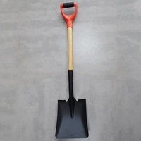 Outils agricoles directement de l'usine chinoise, pelle à main en acier pour jardin avec manche en bois pour l'agriculture