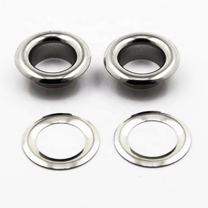Vente Chaude <span class=keywords><strong>Oeillets</strong></span> et Rondelles Métalliques en Aluminium 8mm Argent Canon de Fusil <span class=keywords><strong>pour</strong></span> Bâches, Vêtements et Accessoires de Vestes - Product Image 2