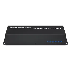 Unisheen 8 In 1 H.265 H.264 HDMI To IP Video Encoder 8 Channels Live Streaming Encoder HD Encoders H265