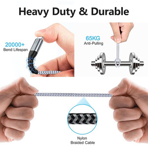 Cable cargador tipo <span class=keywords><strong>C</strong></span> de 1m, 2m y 3m, cable cargador <span class=keywords><strong>USB</strong></span> tipo <span class=keywords><strong>C</strong></span> de nailon trenzado 3A, cable <span class=keywords><strong>USB</strong></span> <span class=keywords><strong>usb</strong></span>-<span class=keywords><strong>c</strong></span> para Huawei - Product Image 4