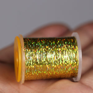 Bande de Mylar étroite de 150 yards/bobine, holographique, paillettes, corps de <span class=keywords><strong>nymphe</strong></span>, nervures, streamer humide/sec, matériaux pour la pêche à la mouche - Product Image 4
