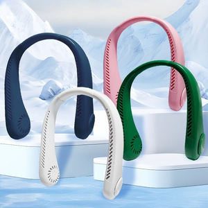 Ventilateur de cou portable 1200 mAh pliable, rechargeable par USB, sans pales, silencieux, pour l'extérieur – Vente en gros - Product Image 1