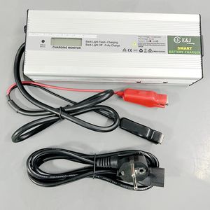 Chargeur de batterie intelligent DC AC en aluminium pour voitures 12V-72V Affichage de la tension, du courant et de la capacité E&J EJ1220SC 150-2000W Accessoires CE - Product Image 4