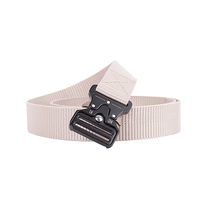 Sabuk nilon gesper ular, sabuk seragam olahraga luar ruangan, laki-laki, gesper ular nilon 3.8cm, berburu, Hiking, sabuk nilon pria
