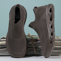 Chaussures de course pour hommes 2026 en promotion – Baskets respirantes en maille légères à enfiler avec semelle amortissante en EVA creuse