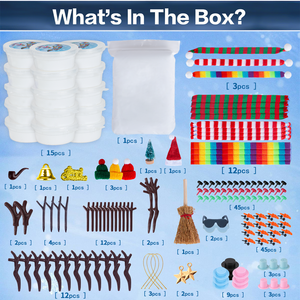 Arcilla para Hacer Muñecos de Nieve Navideños para Niños, Kit de Manualidades para Construir tu Propio Muñeco de Nieve, Juego de Modelado de Muñecos de Nieve - Product Image 2